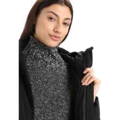 Icebreaker MerinoLoft™ Collingwood Mantel Mit Kapuze Damen - Schwarz 20 Icebreaker MerinoLoft™ Collingwood Mantel Mit Kapuze Damen - Schwarz -Deutschland Icebreaker Verkaufs-Shop icebreaker womens merinoloft collingwood ii 3q hooded jacket black 10 1270190