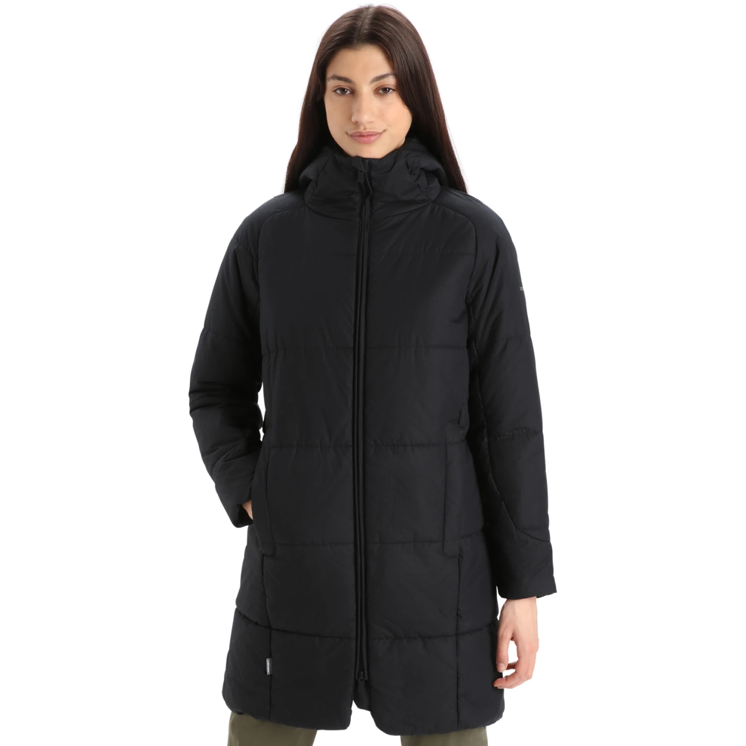 Icebreaker MerinoLoft™ Collingwood Mantel Mit Kapuze Damen - Schwarz 1 Icebreaker MerinoLoft™ Collingwood Mantel Mit Kapuze Damen - Schwarz