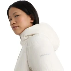 Icebreaker MerinoLoft™ Collingwood Mantel Mit Kapuze Damen - Snow -Deutschland Icebreaker Verkaufs-Shop icebreaker womens merinoloft collingwood ii 3q hooded jacket snow 4 1270195