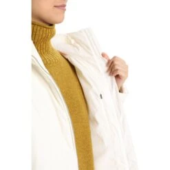 Icebreaker MerinoLoft™ Collingwood Mantel Mit Kapuze Damen - Snow -Deutschland Icebreaker Verkaufs-Shop icebreaker womens merinoloft collingwood ii 3q hooded jacket snow 6 1270197