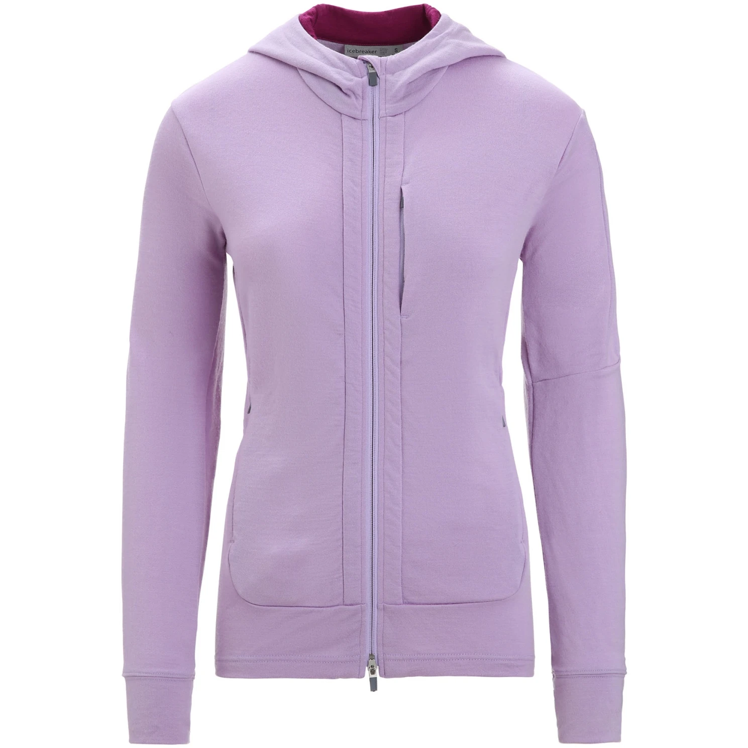 Icebreaker Quantum III Midlayer Jacke Mit Kapuze Damen - Purple Gaze/Go Berry 3 Icebreaker Quantum III Midlayer Jacke Mit Kapuze Damen - Purple Gaze/Go Berry – Bild 3
