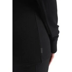 Icebreaker Quantum III Midlayer Jacke Damen - Schwarz -Deutschland Icebreaker Verkaufs-Shop icebreaker womens quantum iii long sleeve zip midlayer black 7 1147594