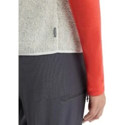 Icebreaker RealFleece™ High Pile Fleeceweste Damen - Ecru HTHR -Deutschland Icebreaker Verkaufs-Shop icebreaker womens realfleece high pile vest ecru hthr 9 1489047