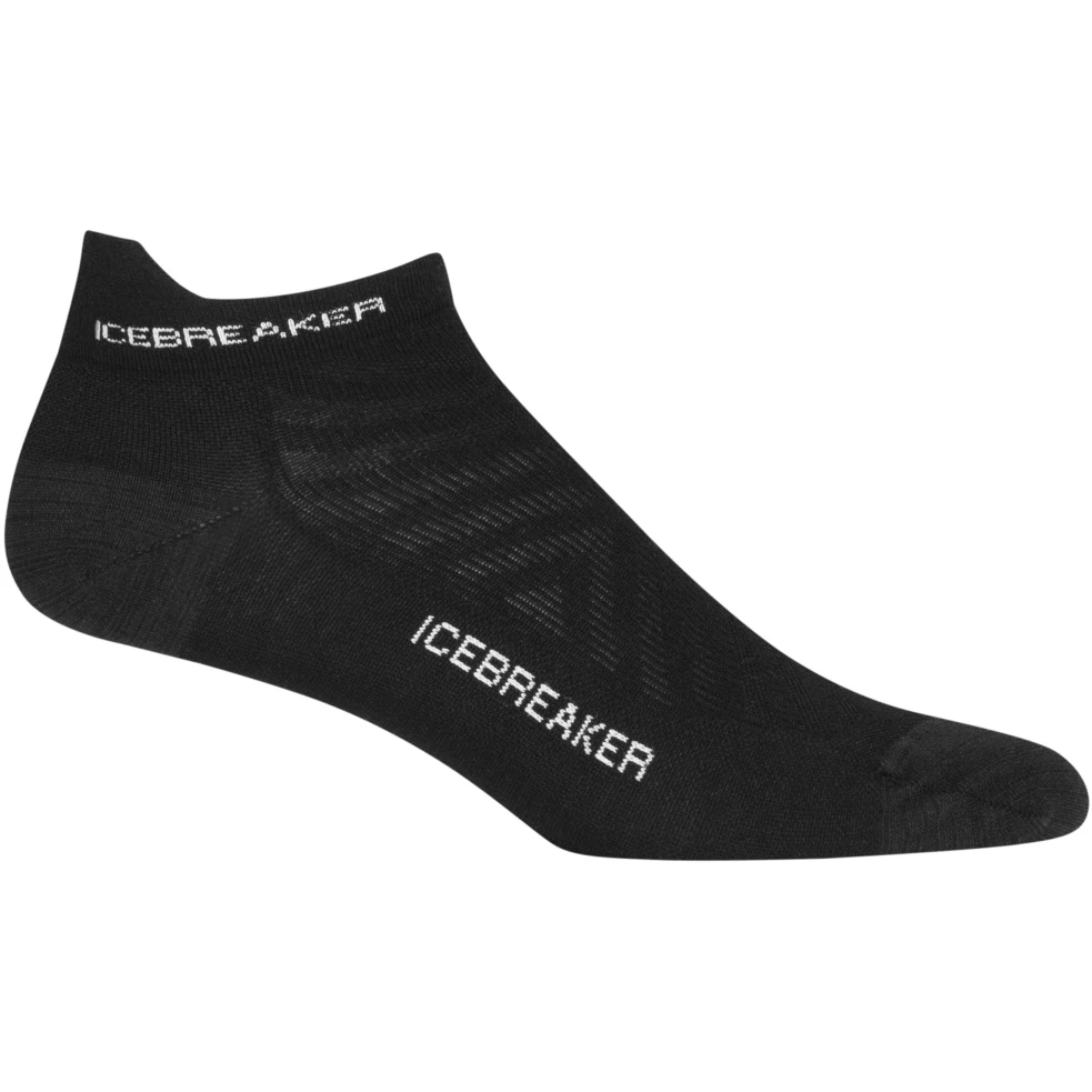 Icebreaker Run+ Ultralight Micro Socken Damen - Schwarz/Snow 1 Icebreaker Run+ Ultralight Micro Socken Damen - Schwarz/Snow