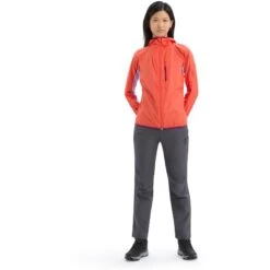 Icebreaker Shell+™ Cotton Windbreaker Damen - Vibrant Earth/Purple Gaze -Deutschland Icebreaker Verkaufs-Shop icebreaker womens shell plus cotton windbreaker vibrant earth purple gaze 3 1555142