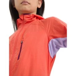 Icebreaker Shell+™ Cotton Windbreaker Damen - Vibrant Earth/Purple Gaze -Deutschland Icebreaker Verkaufs-Shop icebreaker womens shell plus cotton windbreaker vibrant earth purple gaze 8 1555146
