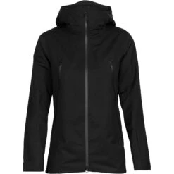 Icebreaker Shell+™ Kapuzenjacke Damen - Schwarz 14 Icebreaker Shell+™ Kapuzenjacke Damen - Schwarz -Deutschland Icebreaker Verkaufs-Shop icebreaker womens shell plus hooded jacket black 1 1270837