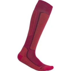 Icebreaker Ski+ Light OTC Socken Damen - Electron Pink/Earth/Nightshade