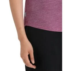 Icebreaker Sphere II Scoop T-Shirt Damen - Go Berry Hthr -Deutschland Icebreaker Verkaufs-Shop icebreaker womens sphere ii short sleeve scoop tee go berry hthr 7 1382181