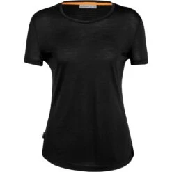 Icebreaker Sphere II T-Shirt Damen - Schwarz -Deutschland Icebreaker Verkaufs-Shop icebreaker womens sphere ii short sleeve tee black 1 1148168