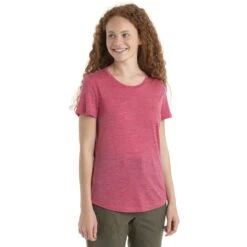 Icebreaker Sphere II T-Shirt Damen - Electron Pink HTHR