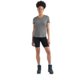 Icebreaker Sphere II T-Shirt Damen - Metro Heather -Deutschland Icebreaker Verkaufs-Shop icebreaker womens sphere ii short sleeve tee metro heather 4 1148195