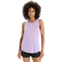 Icebreaker Sphere II Tanktop Damen - Purple Gaze