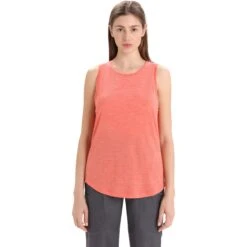 Icebreaker Sphere II Tanktop Damen - Vibrant Earth Hthr