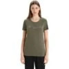 Icebreaker Tech Lite II Cadence Paths T-Shirt Damen - Loden
