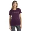 Icebreaker Tech Lite II Camping Lines T-Shirt Damen - Nightshade