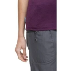 Icebreaker Tech Lite II Camping Lines T-Shirt Damen - Nightshade -Deutschland Icebreaker Verkaufs-Shop icebreaker womens tech lite ii camping lines short sleeve tee nightshade model 4 1499074