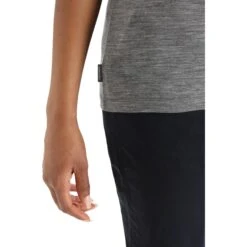Icebreaker Tech Lite II Mountain Geology T-Shirt Damen - Gritstone Hthr -Deutschland Icebreaker Verkaufs-Shop icebreaker womens tech lite ii mountain geology short sleeve tee gritstone hthr 5 1271195