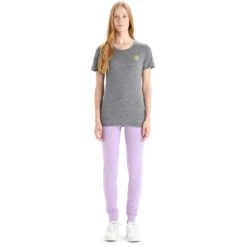 Icebreaker Tech Lite II Springtime Flowers T-Shirt Damen - Gritstone Hthr -Deutschland Icebreaker Verkaufs-Shop icebreaker womens tech lite ii springtime flowers short sleeve tee gritstone hthr 5 1384726