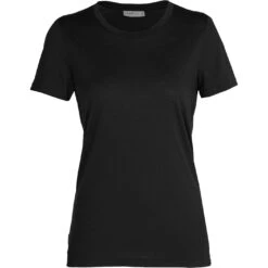 Icebreaker Tech Lite II T-Shirt Damen - Schwarz -Deutschland Icebreaker Verkaufs-Shop icebreaker womens tech lite ii t shirt black 1 1039458