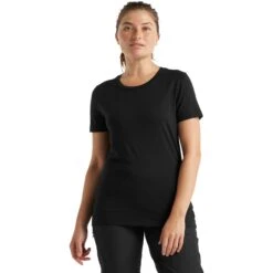 Icebreaker Tech Lite II T-Shirt Damen - Schwarz