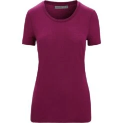 Icebreaker Tech Lite II T-Shirt Damen - Go Berry -Deutschland Icebreaker Verkaufs-Shop icebreaker womens tech lite ii t shirt go berry 1 1382232