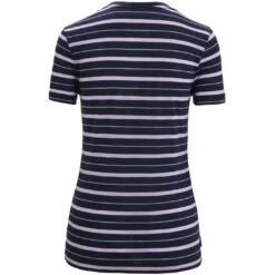 Icebreaker Wave T-Shirt Damen - Midnight Navy/Purple Gaze/Stripe -Deutschland Icebreaker Verkaufs-Shop icebreaker womens wave short sleeve tee midnight navy purple gaze stripe 2 1384787