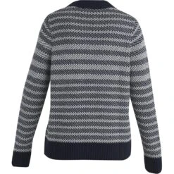 Icebreaker Waypoint Crewe Pullover Damen - Midnight Navy/Snow/Stripe -Deutschland Icebreaker Verkaufs-Shop icebreaker womens waypoint crewe sweater midnight navy snow stripe 2 1489441