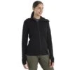 Icebreaker ZoneKnit™ Explore Kapuzenjacke Damen - Schwarz