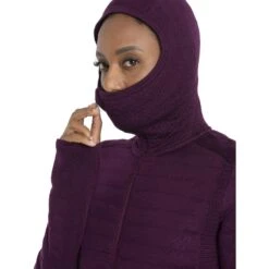 Icebreaker ZoneKnit™ Explore Kapuzenjacke Damen - Nightshade -Deutschland Icebreaker Verkaufs-Shop icebreaker womens zoneknit explore long sleeve zip hoodie nightshade 6 1535672