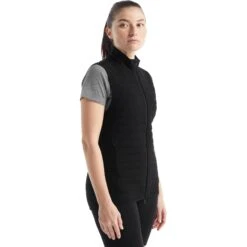 Icebreaker ZoneKnit™ Insulated Weste Damen - Schwarz
