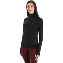 Icebreaker ZoneKnit™ Jacke Damen - Schwarz