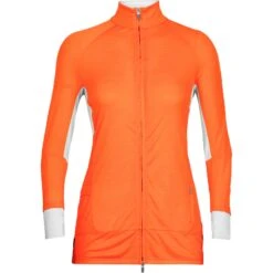 Icebreaker ZoneKnit™ Jacke Damen - Flash/Ether -Deutschland Icebreaker Verkaufs-Shop icebreaker womens zoneknit long sleeve zip flash ether 1 1271385