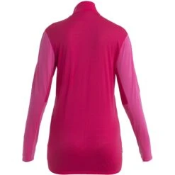 Icebreaker ZoneKnit™ Jacke Damen - Tempo/Electron Pink -Deutschland Icebreaker Verkaufs-Shop icebreaker womens zoneknit long sleeve zip tempo electron pink 2 1489453