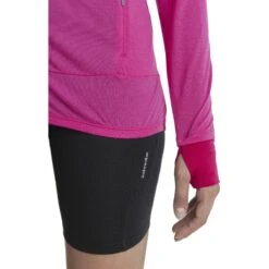 Icebreaker ZoneKnit™ Jacke Damen - Tempo/Electron Pink -Deutschland Icebreaker Verkaufs-Shop icebreaker womens zoneknit long sleeve zip tempo electron pink 3 1535855